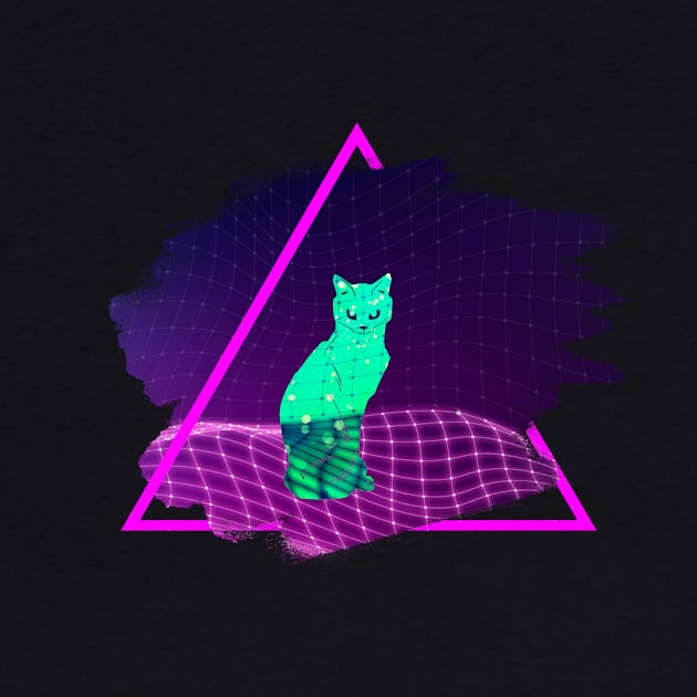 Vaporwave Cat by Two Cat Club